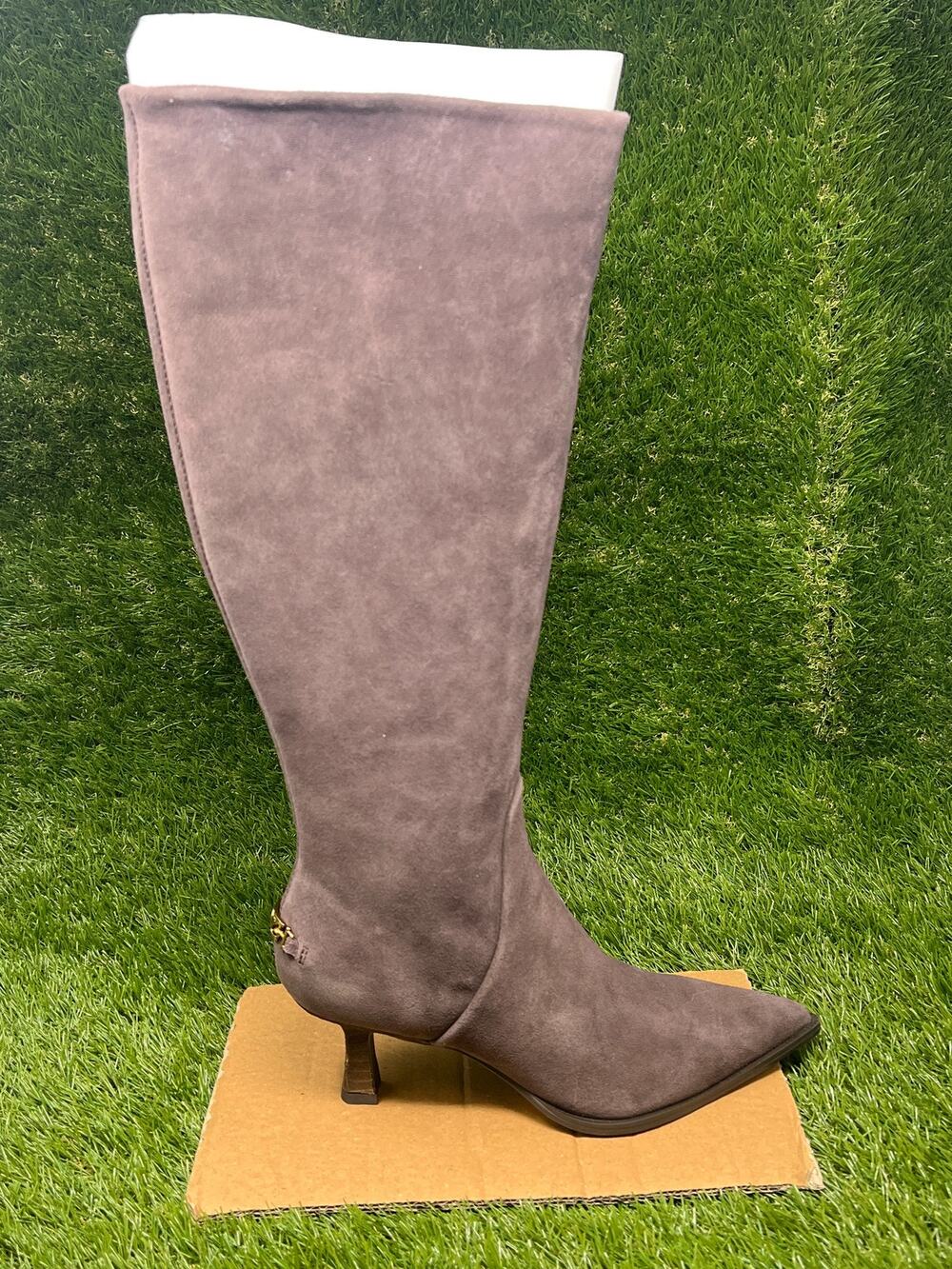 Sam Edelman Women's 7M Yulia Wide-Calf Chocolate Knee High Boots